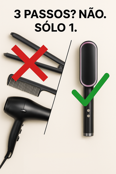 Cabelo sedoso e brilhante em minutos!